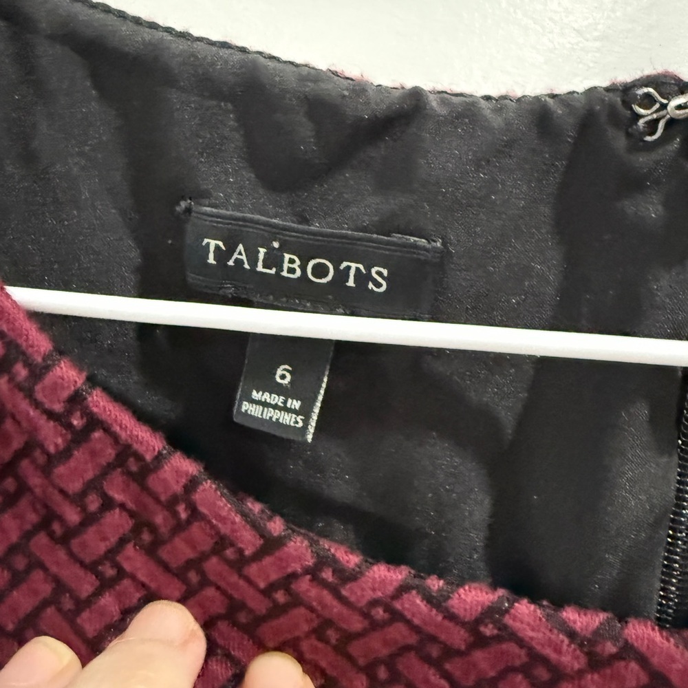 Talbots Fit & Flare Jacquard A-line Mini Size 6 Polished Autumn Interview Outfit - Picture 3 of 5